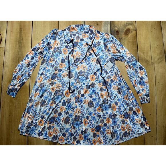 NWT! Free People Daisy Jane Long Sleeve Mini Dress. Size XS. Boho retails 148.00 - Picture 2 of 7